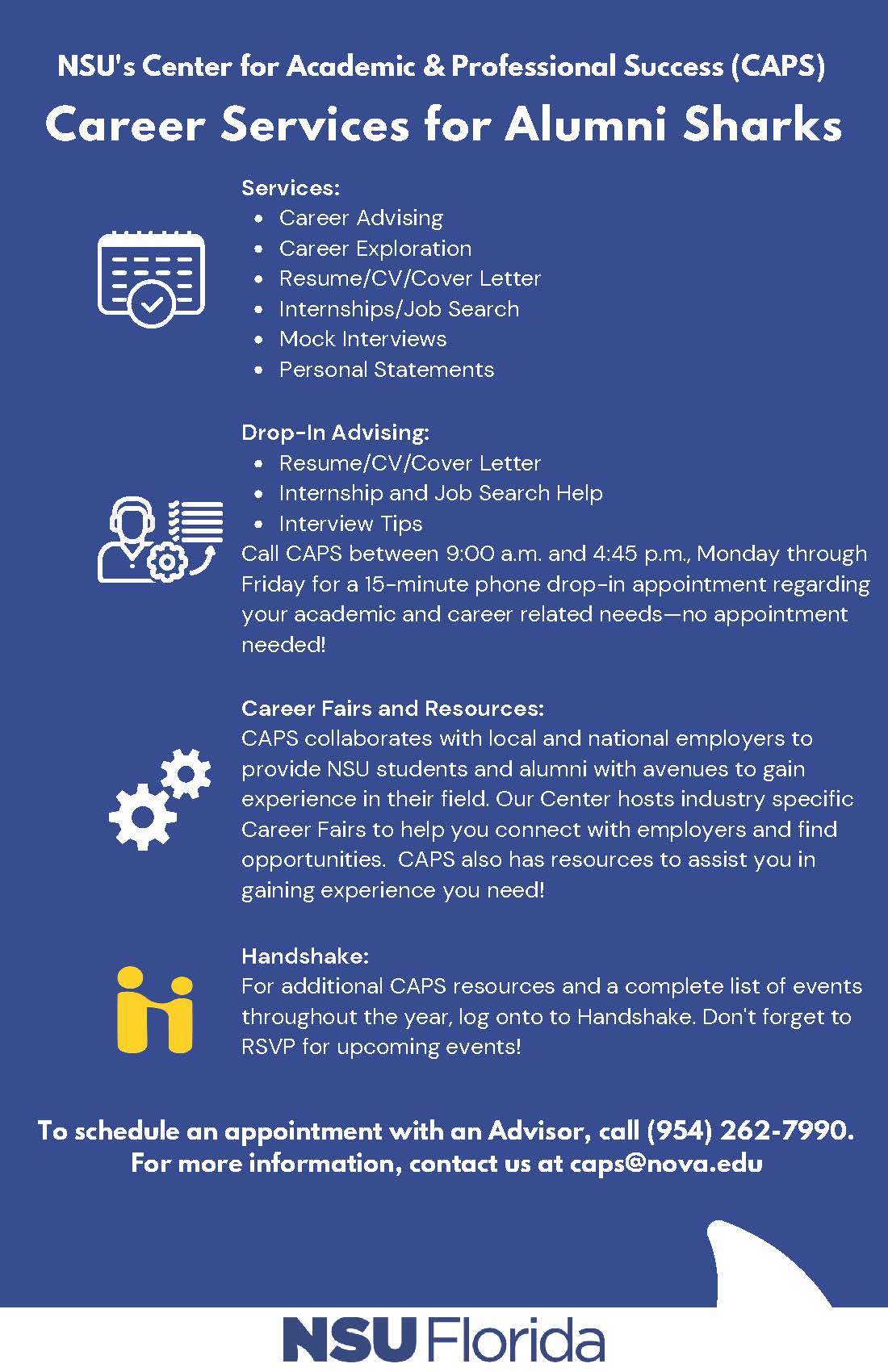 Overview of CAPS services for NSU alumni